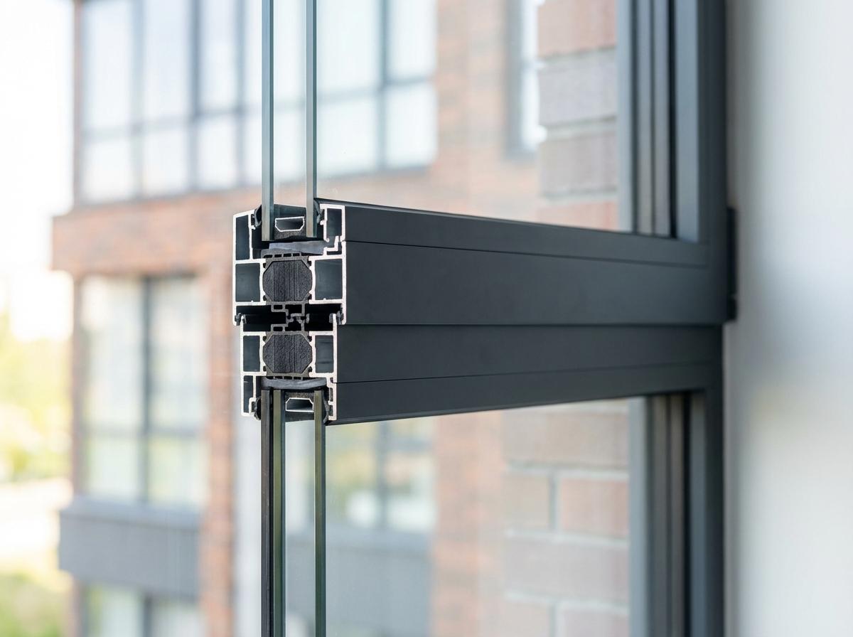 Fereastră din aluminiu cu profil slim și geam termoizolant